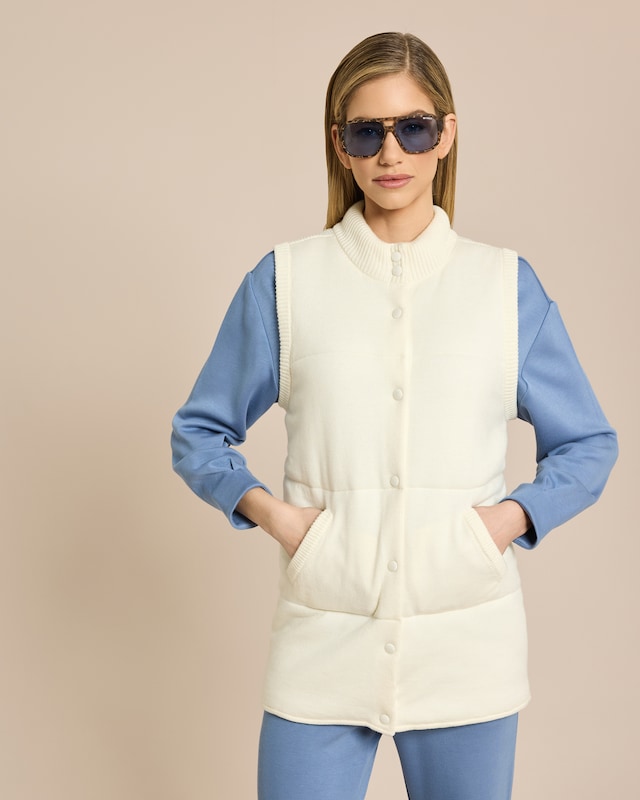 Steppweste aus Strick