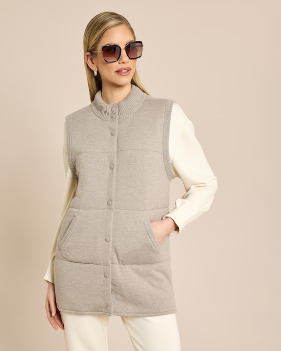 Produktabbildung für Steppweste aus Strick