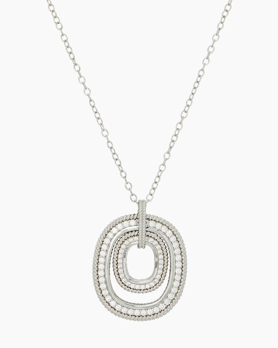 Produktabbildung für Anhänger mit Kette und Zirkonia