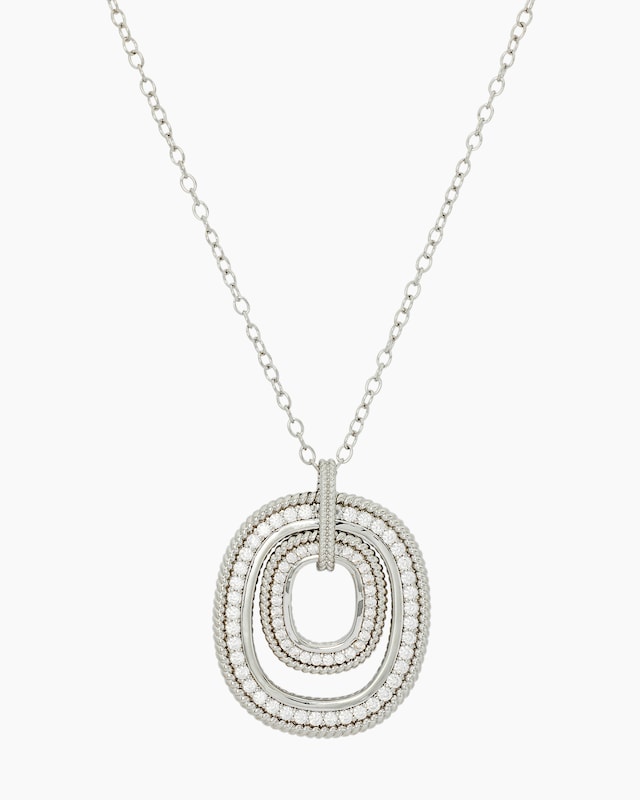 Anhänger mit Kette und Zirkonia