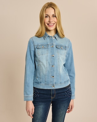 Produktabbildung 2 für Jeansjacke mit Strassdeko