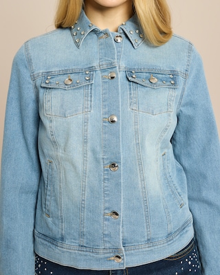 Produktabbildung 5 für Jeansjacke mit Strassdeko