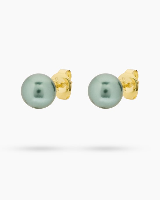 Produktabbildung für Ohrstecker mit Muschelkernperlen 8 mm