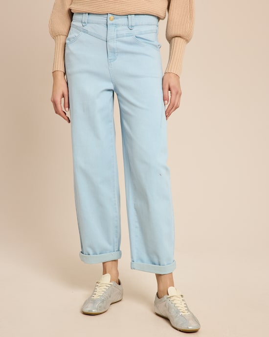 Produktabbildung für Cropped Jeans mit Saumumschlag