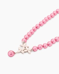 Produktabbildung für Collier mit Muschelkernperlen und Blütenanhänger