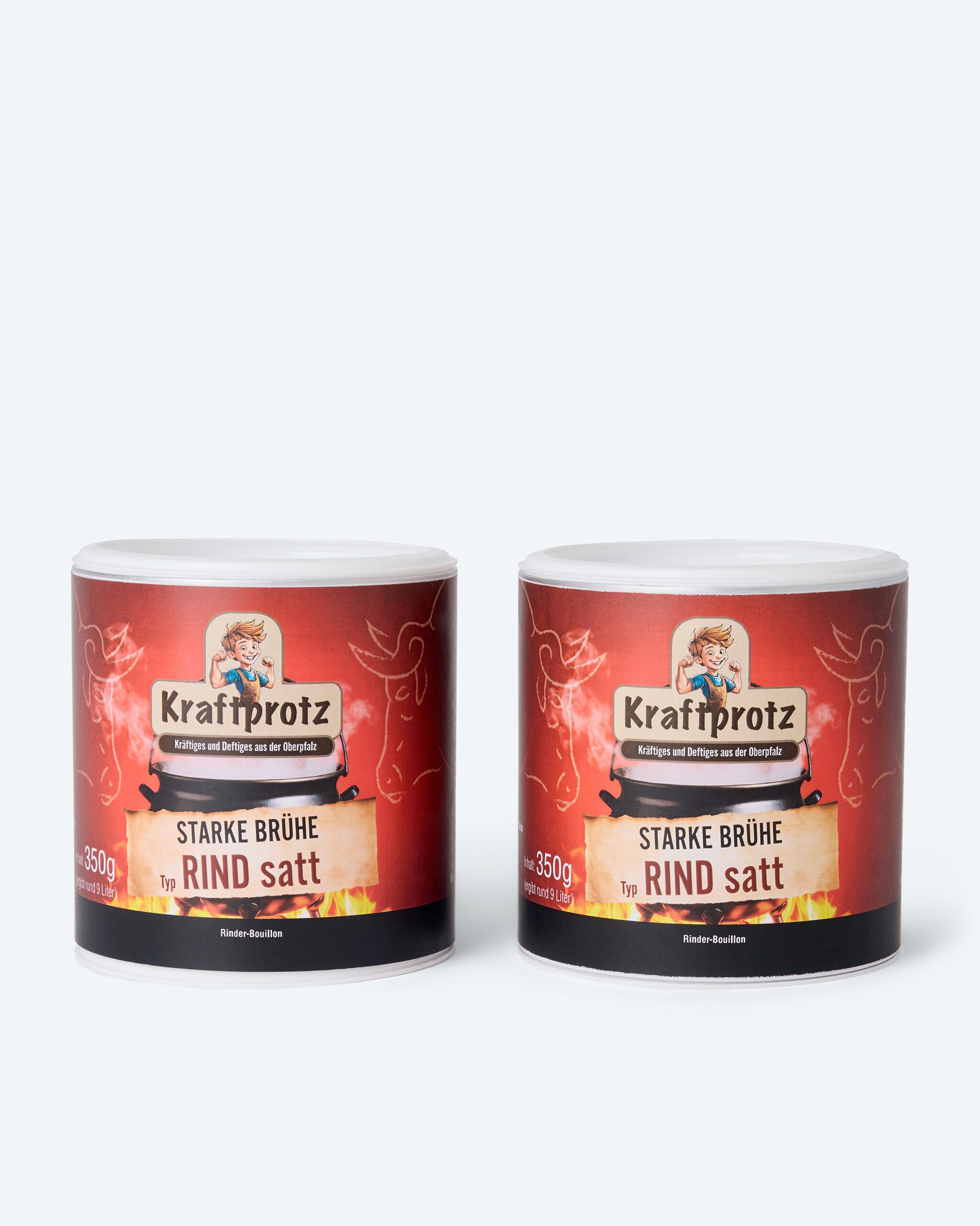 Produktabbildung für Kraftprotz Fleischbrühe, 2x 350 g