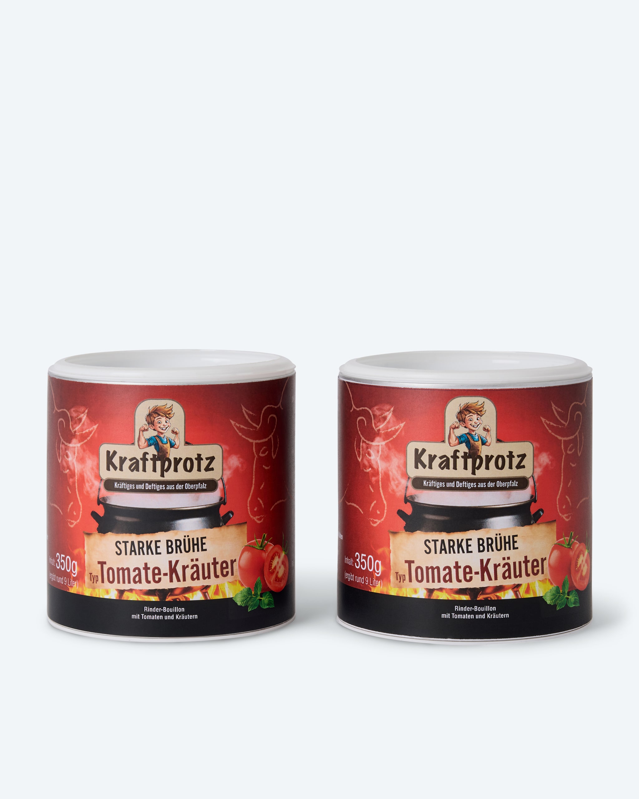 Produktabbildung für Kraftprotz Fleischbrühe, 2x 350 g