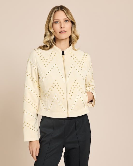 Produktabbildung für Lederimitatjacke mit Nieten