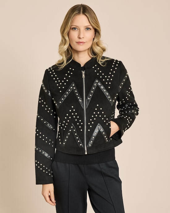 Produktabbildung für Lederimitatjacke mit Nieten