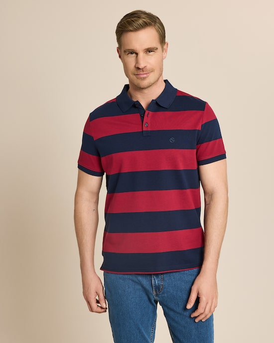 Produktabbildung für Poloshirt Blockstreifen
