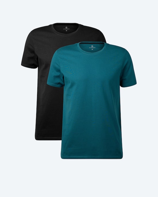 Produktabbildung für T-Shirt 2er Set Kontrastdetails