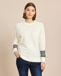 Produktabbildung für Pullover mit Streifendetail