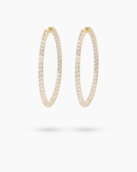 Produktabbildung für Creolen mit Zirkonia