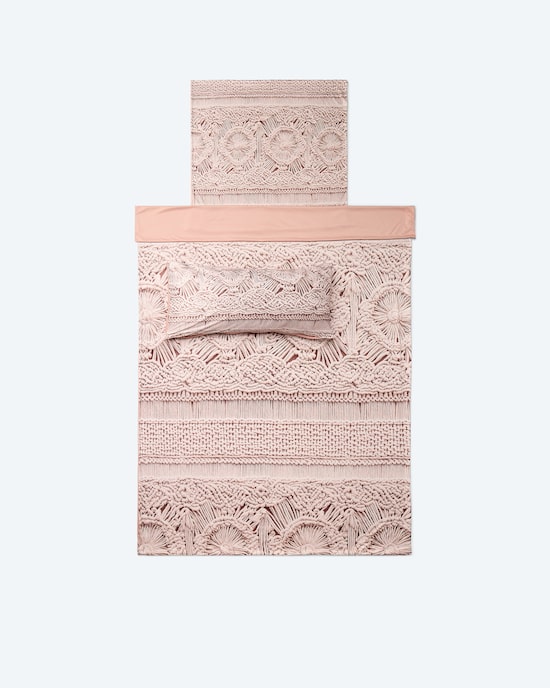 Produktabbildung für Wendebettwäsche "Makramee", 3tlg.