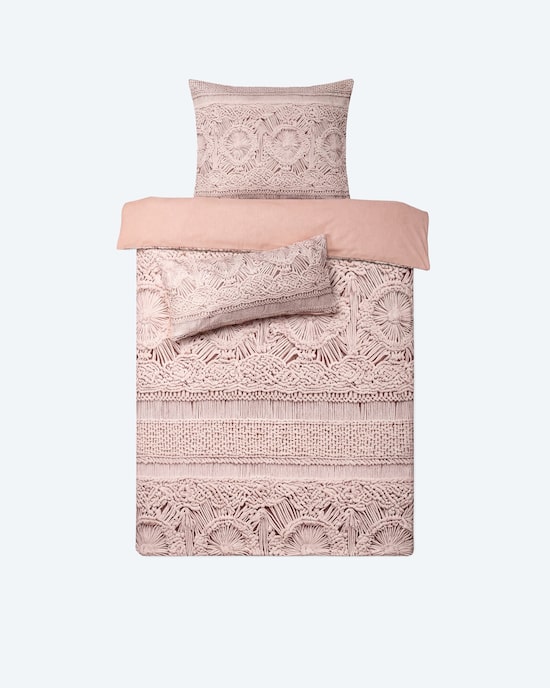 Produktabbildung für Wendebettwäsche "Makramee", 3tlg.
