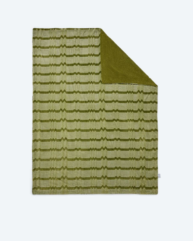 Wendedecke in Lammfell-Jacquard-Optik