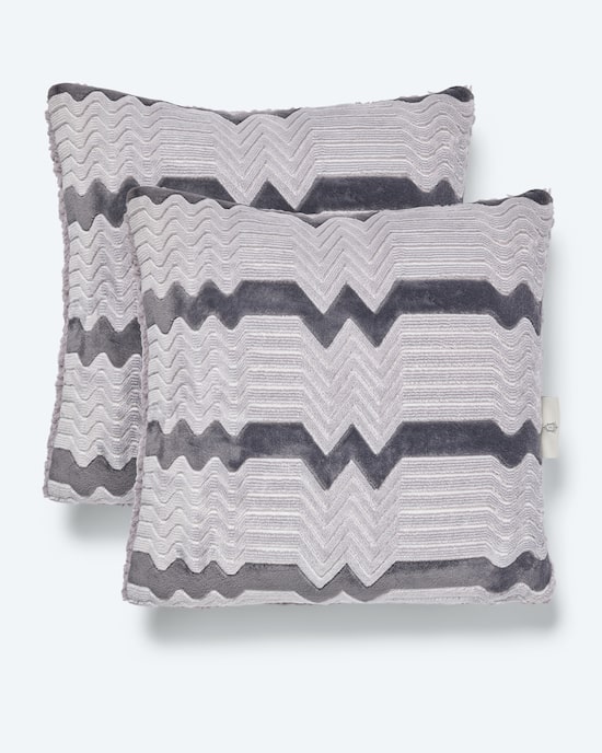 Produktabbildung für Kissen in Lammfell-Jacquard-Optik, 2tlg.