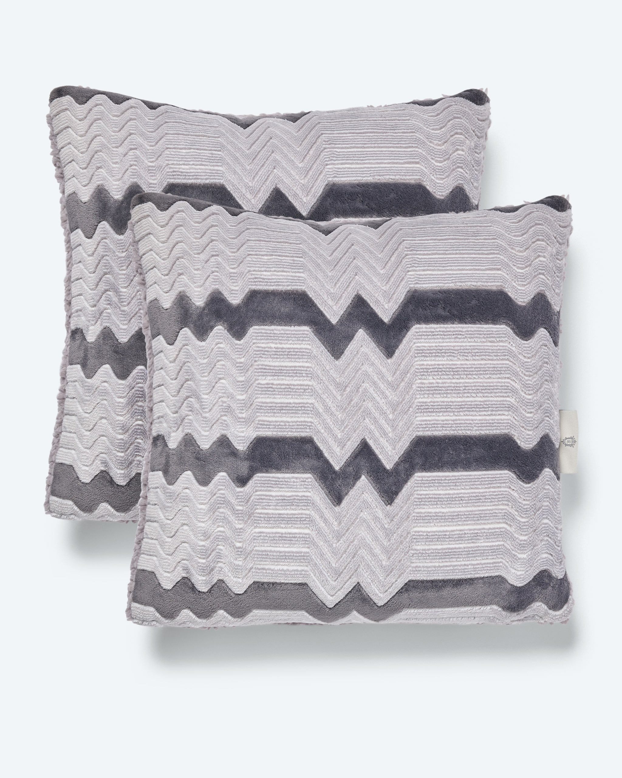 Produktabbildung für Kissen in Lammfell-Jacquard-Optik, 2tlg.
