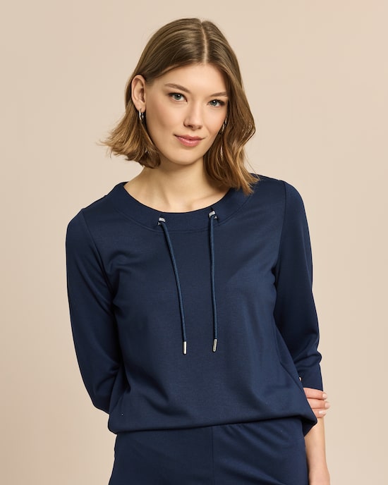 Produktabbildung für Loungeshirt mit Kordel Ponte di Roma