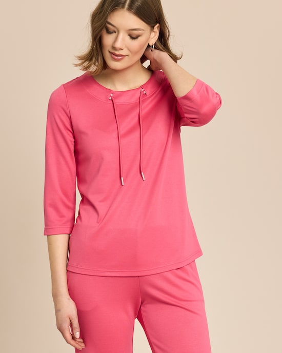 Produktabbildung für Loungeshirt mit Kordel Ponte di Roma