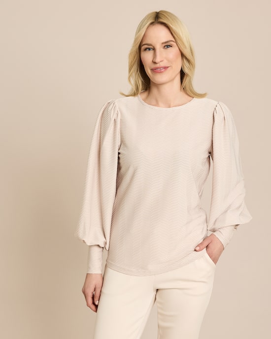 Produktabbildung für Shirt mit Zick-Zack Struktur