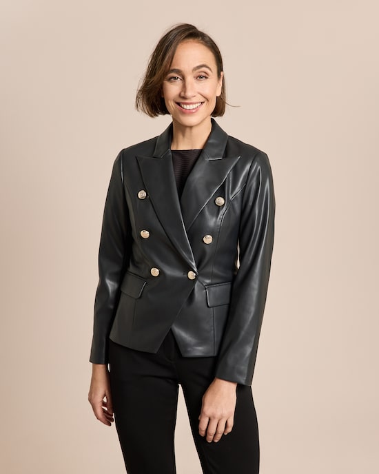 Produktabbildung für Blazer in Lederimitat Modell Wow