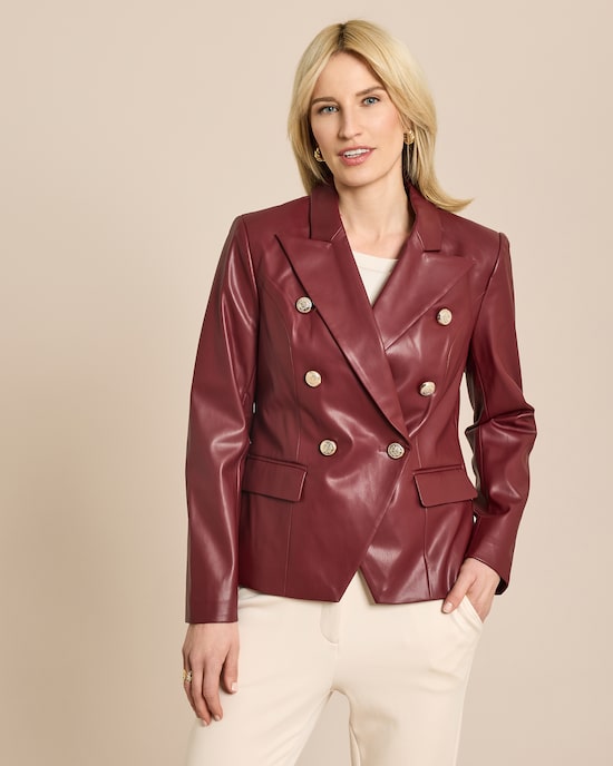 Produktabbildung für Blazer in Lederimitat Modell "Wow"