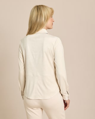 Produktabbildung 4 für Veloursimitat Bluse mit Tasche