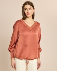 Produktabbildung für Satin Bluse aus Webware