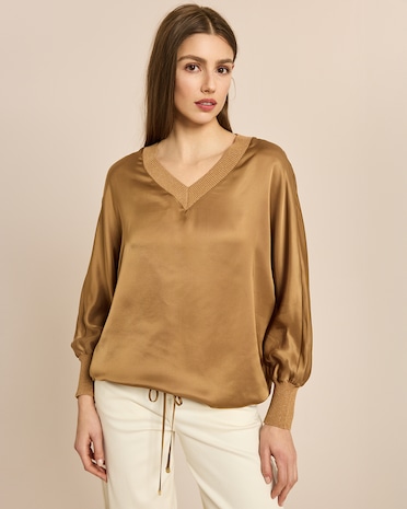 Produktabbildung für Satin Bluse aus Webware