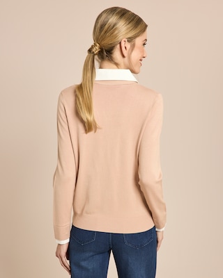 Produktabbildung 4 für Pullover mit Bluseneinsatz