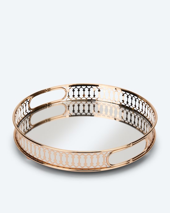 Produktabbildung für Rundes Spiegeltablett, 25 cm