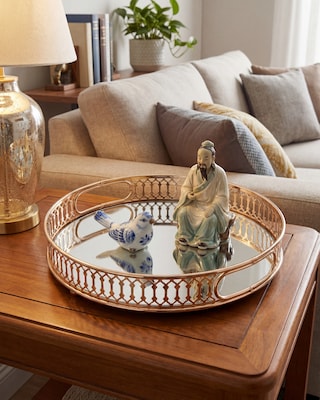 Produktabbildung 2 für Rundes Spiegeltablett, 25 cm