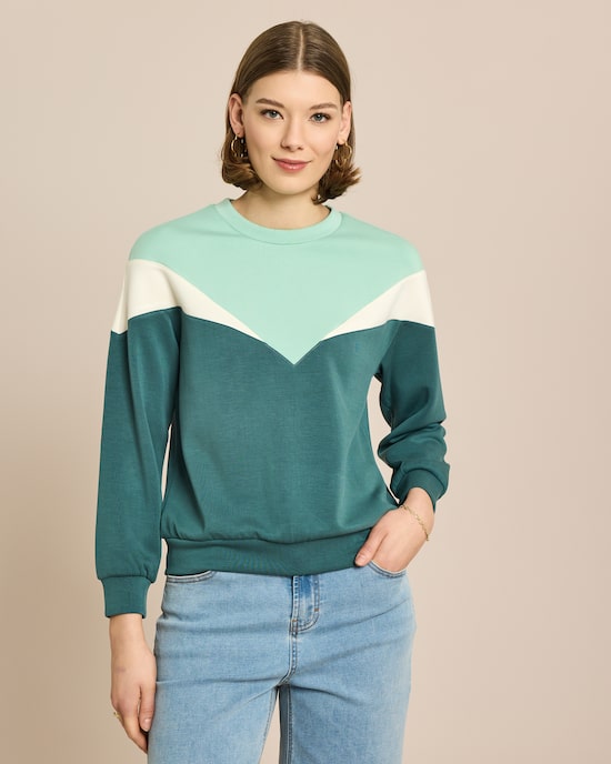 Produktabbildung für Sweater Dreifarbig