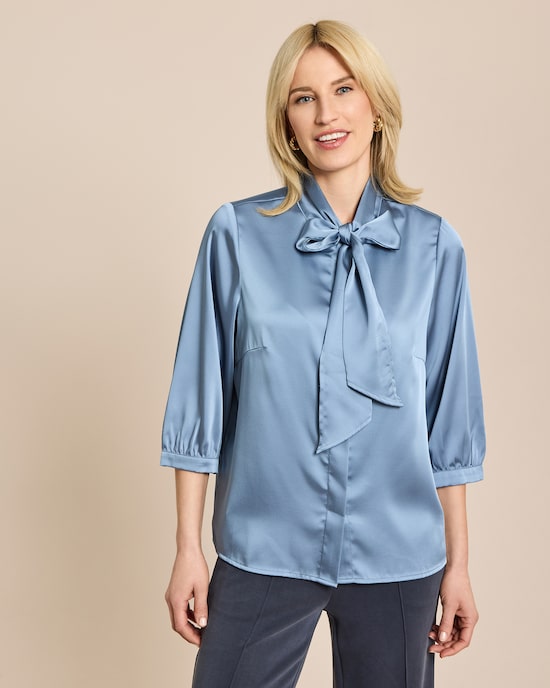 Produktabbildung für Satin Bluse mit Schluppe