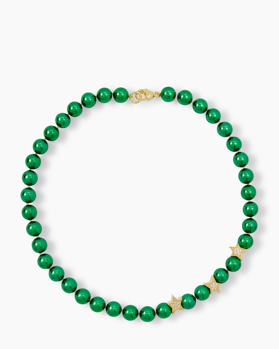 Produktabbildung für Collier MK-Perlen 10 mm & Zirkonia