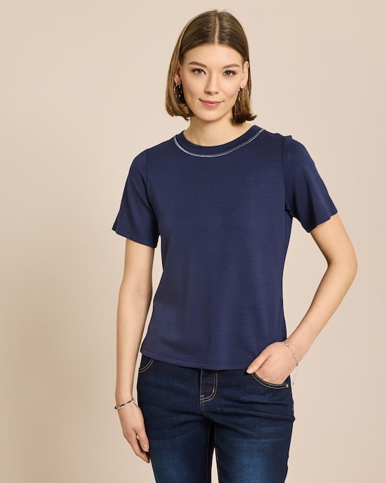 Produktabbildung für Shirt mit Metallgarn Detail