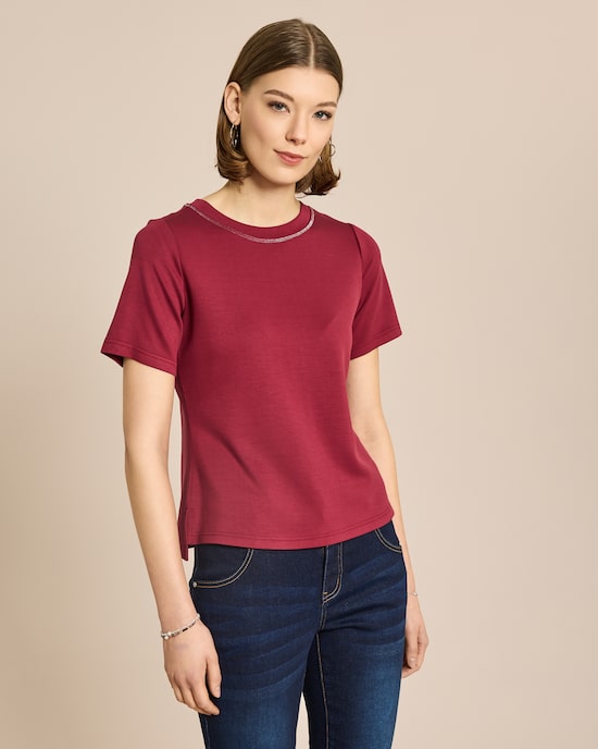 Produktabbildung für Shirt mit Metallgarn Detail