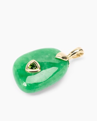 Produktabbildung 2 für Clipanhänger mit Jade & Chromdiopsid