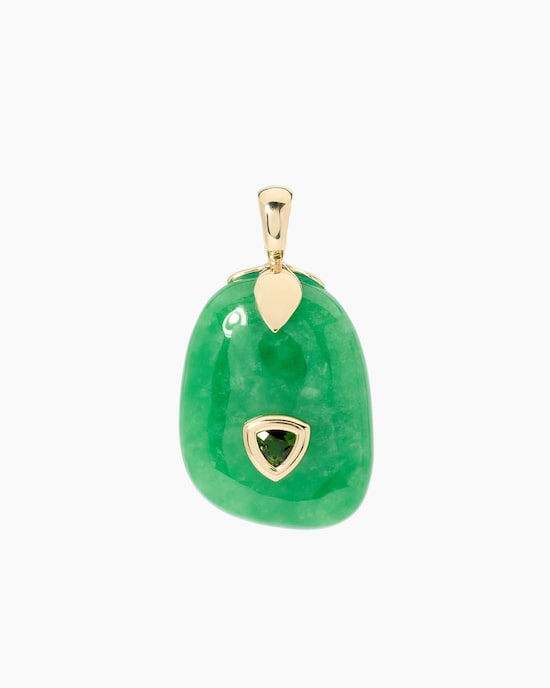 Produktabbildung für Clipanhänger mit Jade & Chromdiopsid