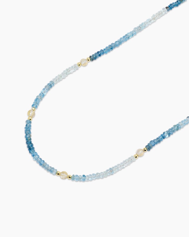 Collier mit Aquamarin