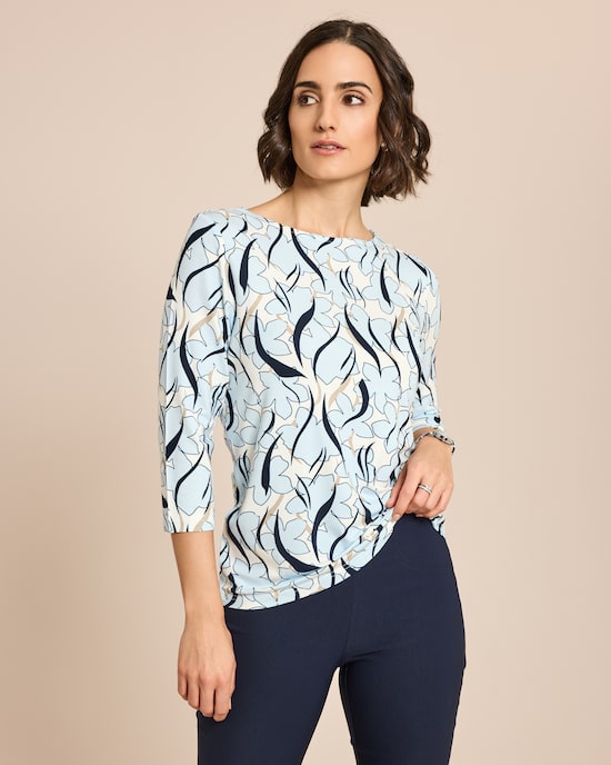 Produktabbildung für Shirt Blumen-Druck