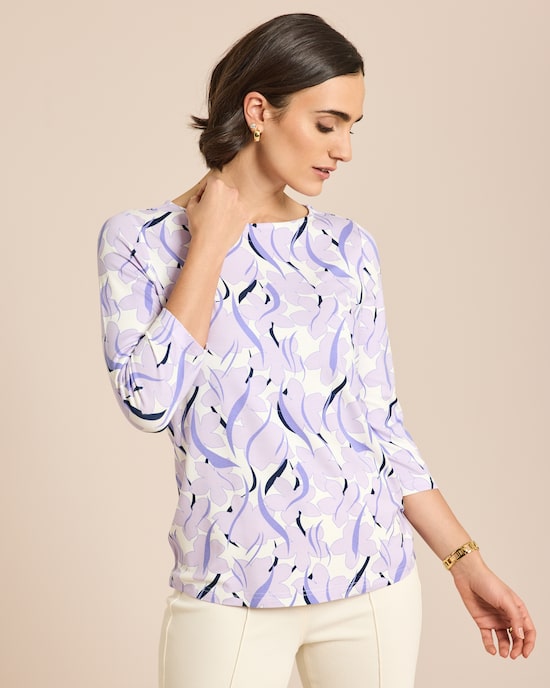 Produktabbildung für Shirt Blumen-Druck