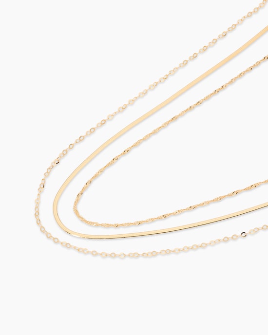 Produktabbildung für Kettenset 3-teilig 925er Sterlingsilber