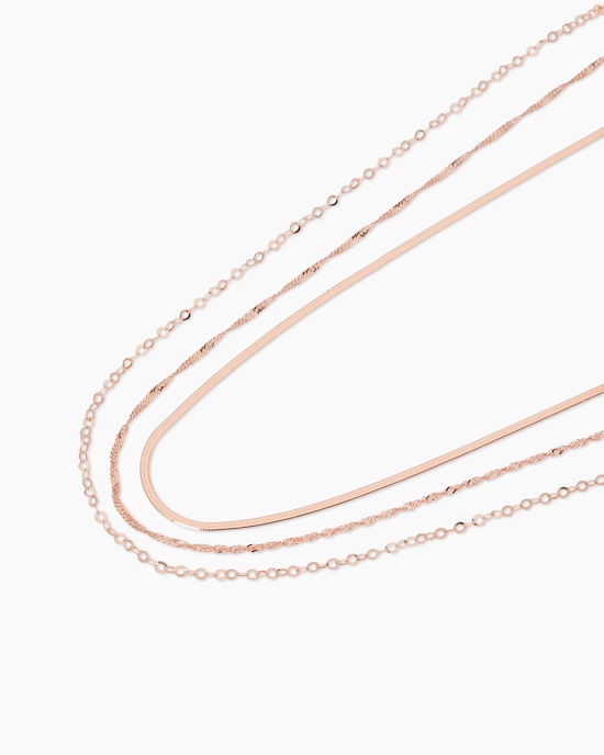 Produktabbildung für Kettenset 3-teilig 925er Sterlingsilber