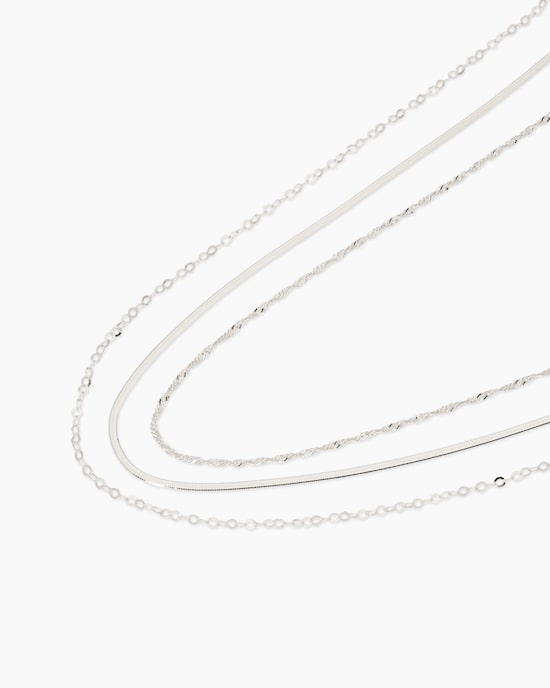 Produktabbildung für Kettenset 3-teilig 925er Sterlingsilber