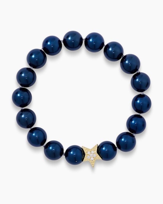 Produktabbildung für Flexarmband mit Stern und MK-Perlen