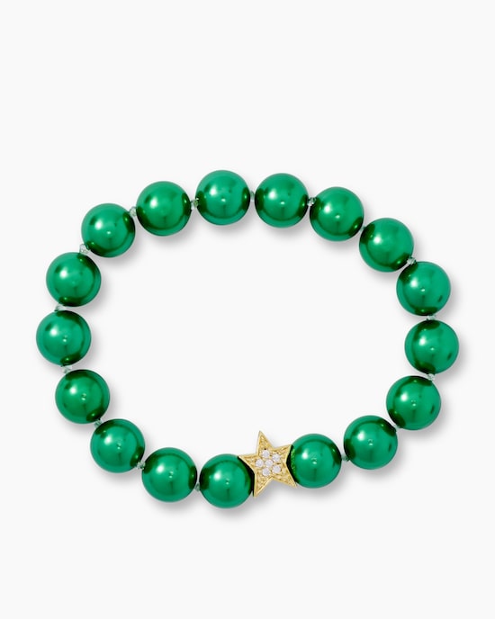 Produktabbildung für Flexarmband mit Stern und MK-Perlen