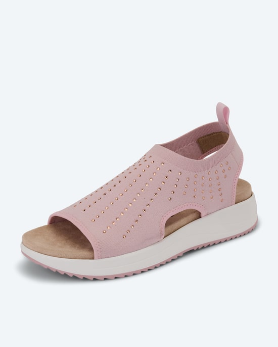 Produktabbildung für Strick-Sandale mit Strass