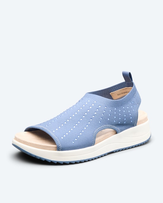 Produktabbildung für Strick-Sandale mit Strass